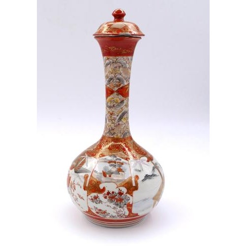 Antique Japanese Kutani Vases, 19th Century, Set of 3 For Sale - Image 10 of 18