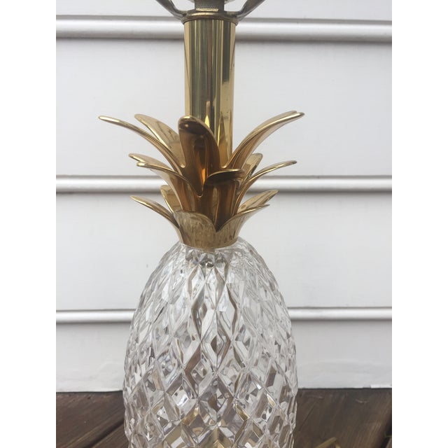Quoizel Brass & Crystal Pineapple Lamp Chairish