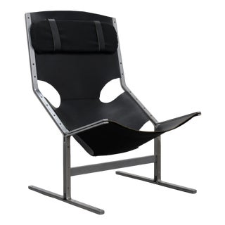 Leather Lounge Chair by Pierre Thielen for Metz & Co., Netherlands, 1960s For Sale