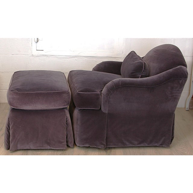 Swivel Lounge Chair With Ottoman by J Robert Scott Sir Gregory For Sale - Image 9 of 12