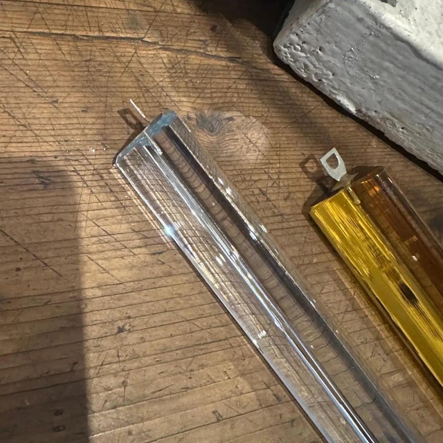 1960s White and Amber Trilobi Murano Glass Spiral Cascade Chandelier For Sale - Image 4 of 8