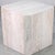 This is a pair of large scale organic modern travertine stone cube form side tables or pedestals. I love travertine as...
