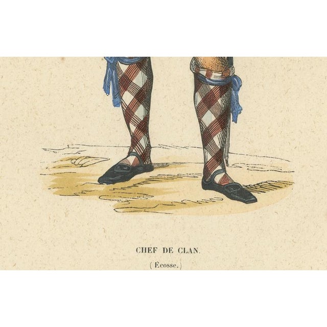 Markaert, Scottish Clan Chief in Highland Dress, 1845, Hand-Coloured Lithograph For Sale - Image 5 of 10