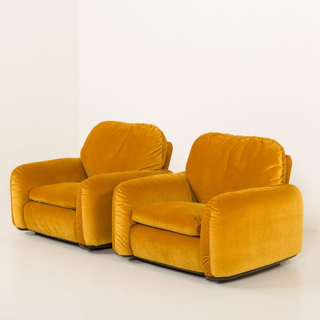Piumotto Armchairs by Arrigo Arrigoni for Busnelli, 1970s, Set of 2 For Sale - Image 6 of 16