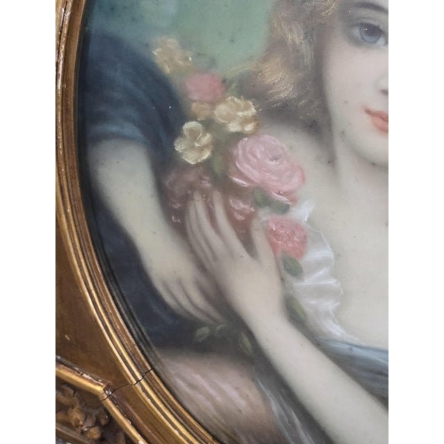 Pair of Greuze Pastel Portraits, 1800s, Pastel, Framed For Sale - Image 12 of 16