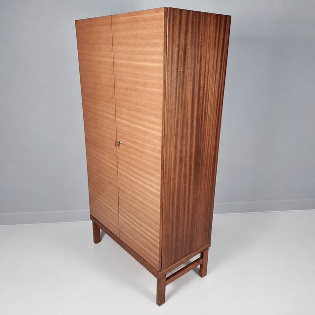 Vintage Wardrobe in Beech, 1970s, in Very Good conditions. Designed 1970 to 1979