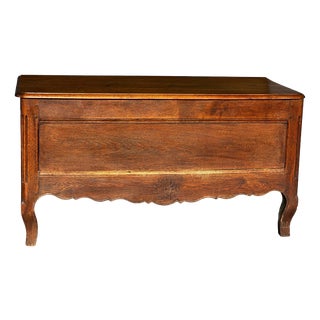 French Provincial Chest in Carved and Pegged Oak, 18th Century For Sale
