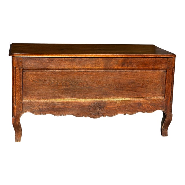 French Provincial Chest in Carved and Pegged Oak, 18th Century For Sale