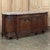 French Antique French Louis XIV Walnut Round Side Marble Top Buffet For Sale - Image 3 of 18