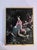 This piece is a vintage Chinese Beauty Painting (Meiren Tu, 美人圖) rendered in the meticulous Gongbi (工筆) style, featuring a...
