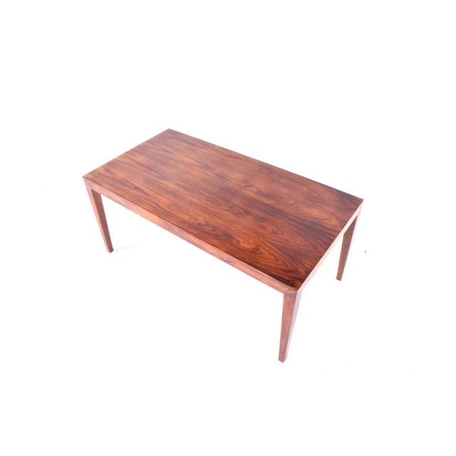 Mid-Century Rosewood Coffee Table by Severin Hansen Jr. for Haslev, 1970s For Sale - Image 7 of 7