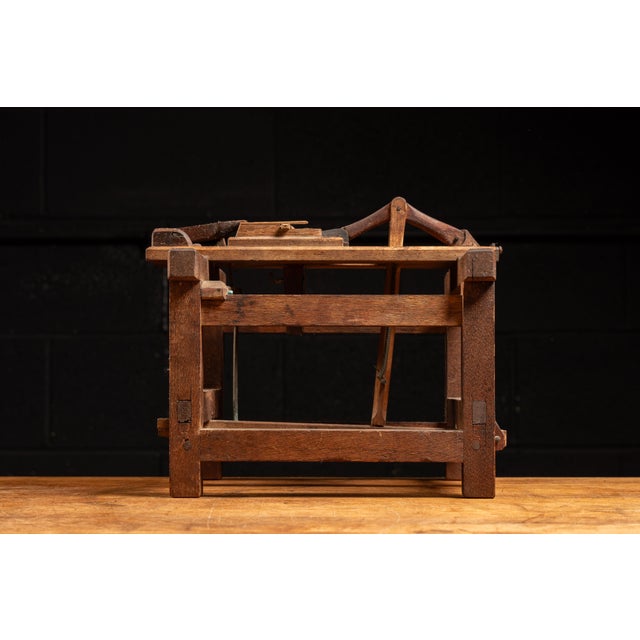 Antique model footwear manufacturing machine. This piece is believed to be a proof-of-concept or salesman sample model for...