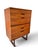 Walnut and Afromosia Tallboy Gunther Hoffstead for Uniflex, 1960 For Sale - Image 11 of 11
