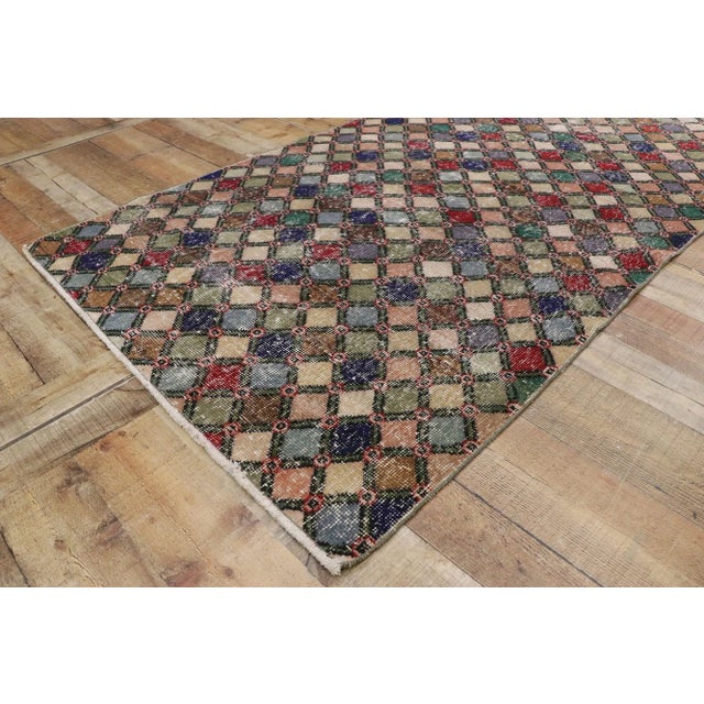 Textile Vintage Turkish Sivas Rug, 03'08 X 06'07 For Sale - Image 7 of 10