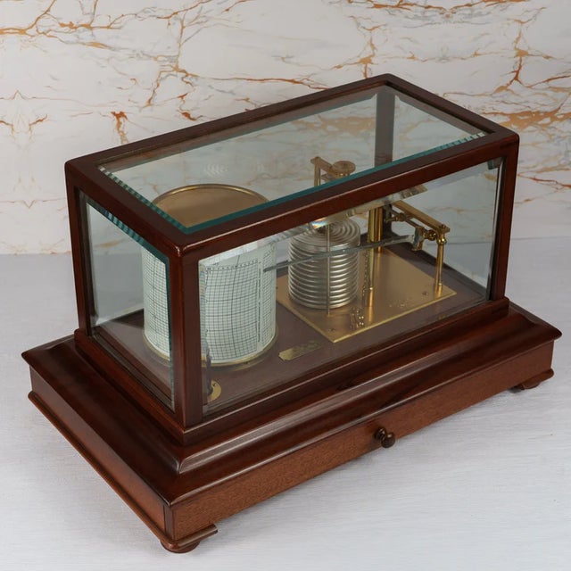 Mid 20th Century Short & Mason Barograph No. C2663 With Provenance Plaque For Sale - Image 6 of 11