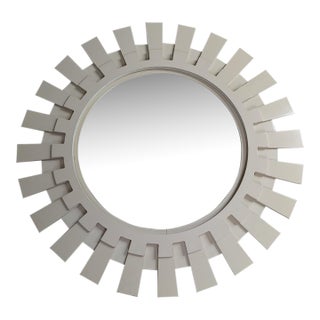 Baker Furniture Sunburst Convex Mirror For Sale