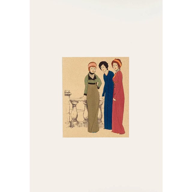 Three Models is an original lithograph realized by Paul Iribe, signed. Sheet dimension: 31,5 x 27,5 cm. With Passepartout...