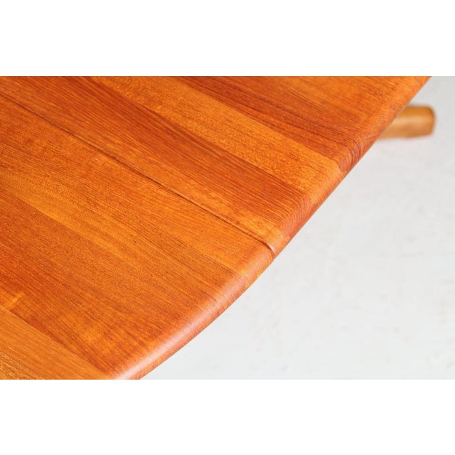 Mid-Century Danish Style Extending Dining Table in Teak, 1970s For Sale - Image 9 of 12