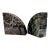 1980s Italian Postmodern Black Marble Semi-Circle Bookends For Sale