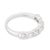Tiffany and Co. Tiffany & Co. Diamond Platinum Half Eternity Band, Size 5 For Sale - Image 4 of 6