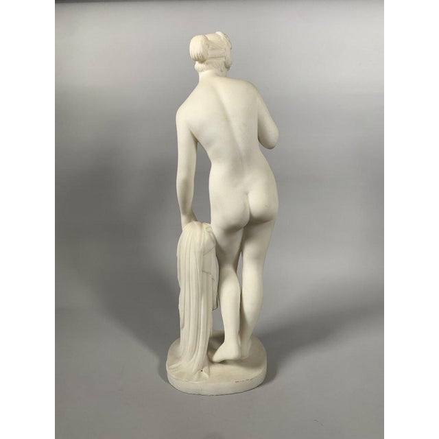 19th Century White Marble Sculpture of Venus with an Apple, after Bertel Thorvaldsen (1770-1844), 19th Century For Sale - Image 5 of 7