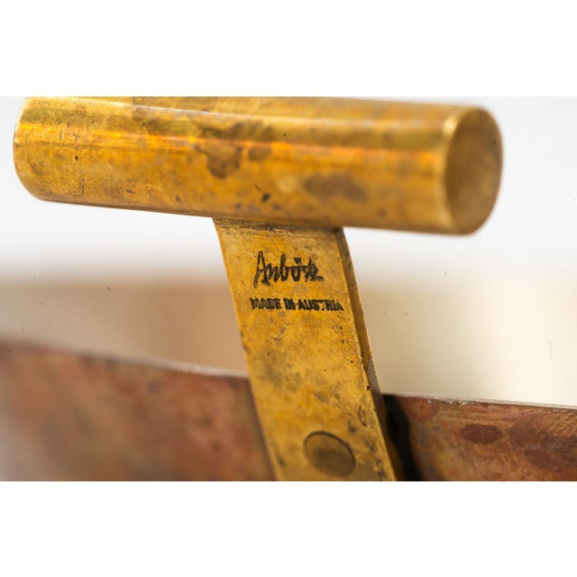Vintage Copper and Brass Pan by Carl Auböck, 1950 For Sale - Image 6 of 7