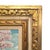 Blue Pair Signed M. Clark Coastal Landscape Oil Paintings in Carved Gilt Frames 18.5" For Sale - Image 8 of 17