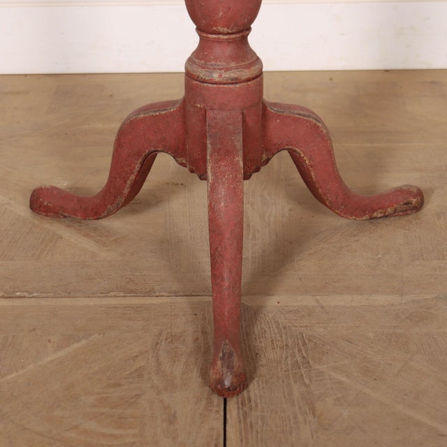 Beige English Oak Tripod Table For Sale - Image 8 of 9