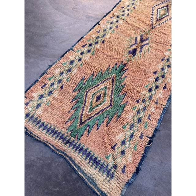 Textile Moroccan Vintage Rug - 4'3" X 8'8" Ft For Sale - Image 7 of 10