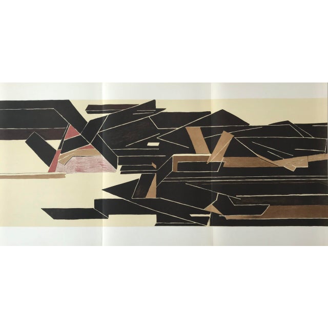 Palazuelo Original Lithograph Dm0873t Derriere Le Miroir 1955 For Sale