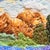 Golden Hour Peaks & Lavender Field - Hand-Embroidered Wall Art For Sale - Image 4 of 14