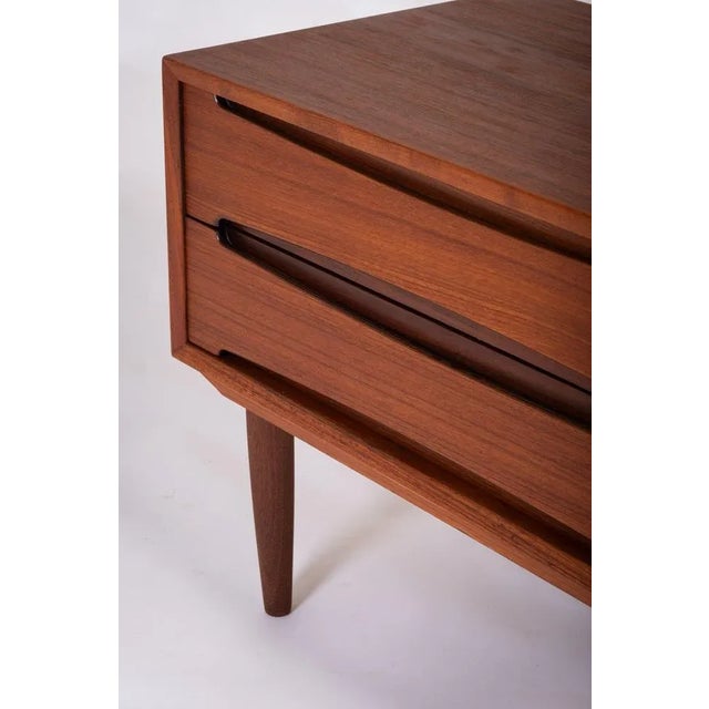 Danish Chest in Teak with 2 Drawers, 1960s For Sale - Image 6 of 10