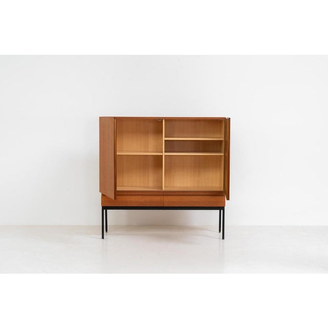 Rare s21 highboard in teak by dieter waeckerlin for behr (germany, 1950s). Belonging to the same series as the iconic b60,...