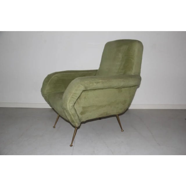 Metal Mid-Century Italian Armchair, 1950s For Sale - Image 7 of 7