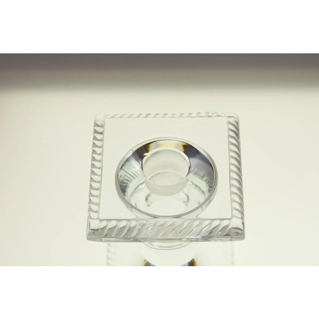 Lalique Crystal Candlesticks, France, 1970s, Set of 2 For Sale - Image 9 of 11