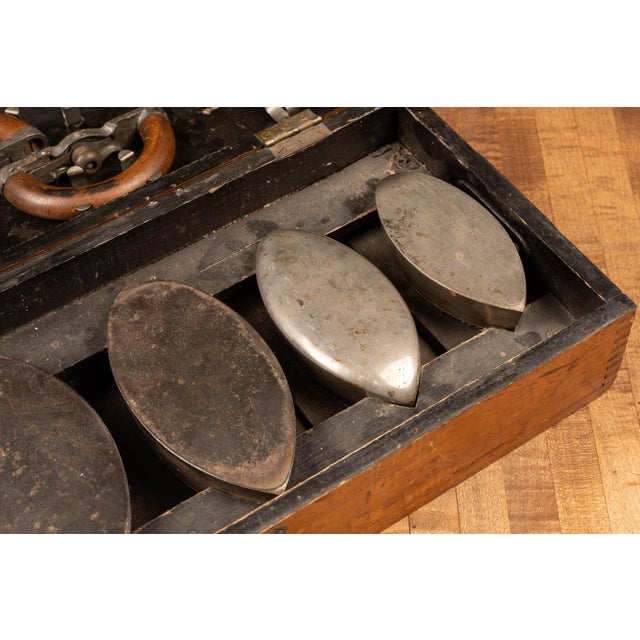 Brown Early 20th Century Enterprise Manufacturing Sadiron Salesman Sample Set For Sale - Image 8 of 13