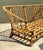 Vintage Woven Grid Rattan High Back Sofa For Sale In West Palm - Image 6 of 13