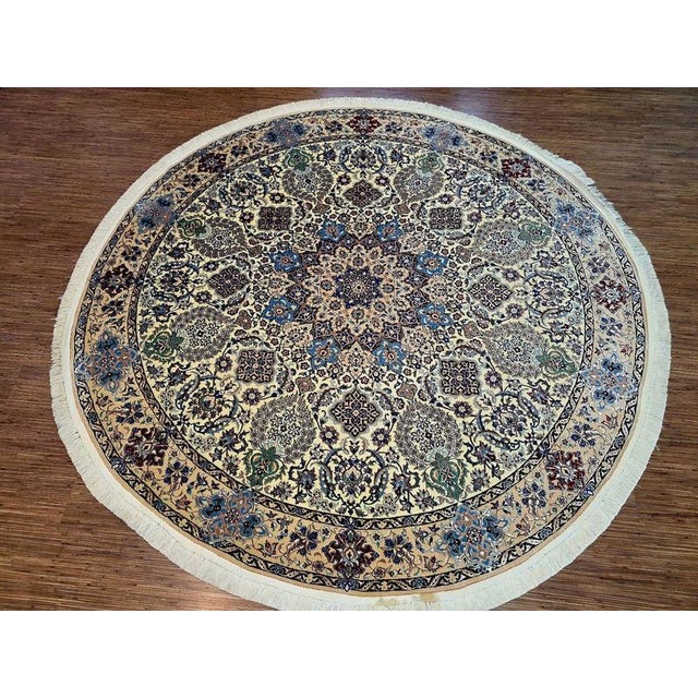 Middle Eastern Nain Rug in Cork Wool For Sale - Image 3 of 11