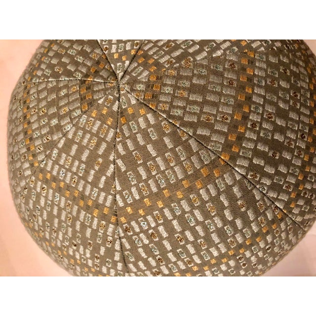 Mid-Century Style Round Blue Pillows - A Pair Chairish