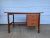 Stunning Danish Teak Home Writing Desk Circa 1960; Denmark this Scandinavian desk with rectangular top with curved ends...