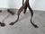 Vintage Hand-Forged Iron French Gothic & Spanish Revival Adjustable Tripod Floor Lamps – A Pair For Sale - Image 11 of 13