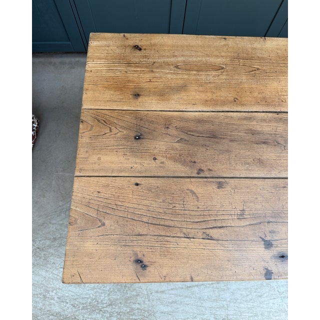 Antique Oak Farmhouse Table, 1890s For Sale - Image 11 of 15