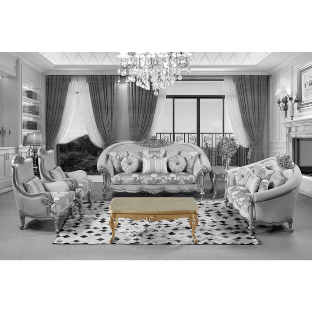 French Timeless French Elegance – Ornate Gold Coffee Table For Sale - Image 3 of 3