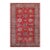 Shabby Chic Super Kazak Red/Tan Wool Rug - 4'10'' X 6'7'' For Sale