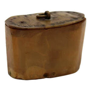 1800s Snuff Box of Ram's Horn and Wood