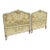 1960s Pair of Carved Wood Louis XV Twin Headboards For Sale