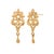 1980s Rare 19k Yellow Gold Vintage Floral Drop Earrings, A Pair For Sale - Image 13 of 13