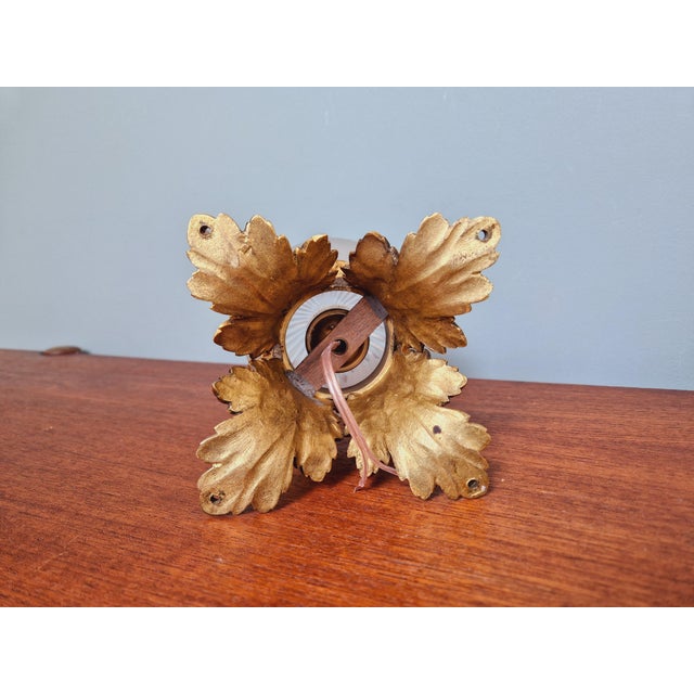 Ceiling Lamp in Gilded Bronze and Crystal, Early 20th Century For Sale - Image 13 of 16