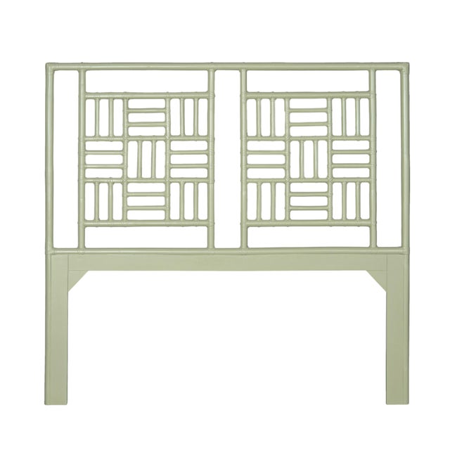 Not Yet Made - Made To Order Finn Platform Bed Queen - Celery Green For Sale - Image 5 of 12