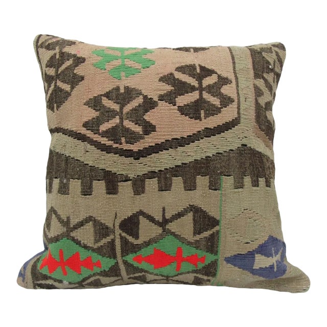 Turkish Kilim Pillow Cover For Sale